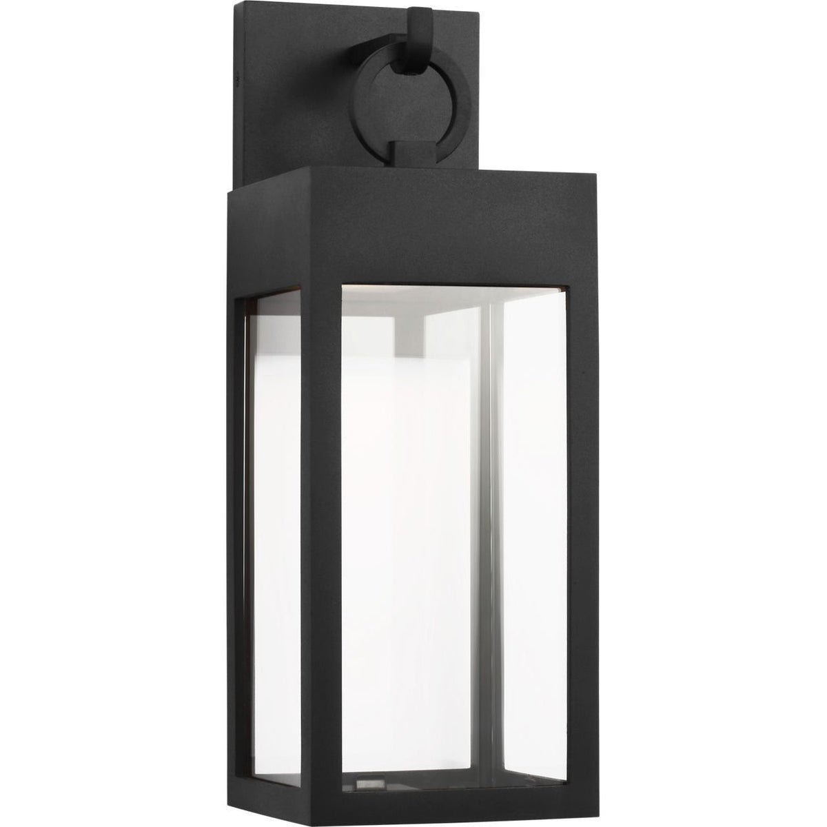 Visual Comfort Studio Collection SLO1371TXB Sesha Outdoor Lantern in Textured Black