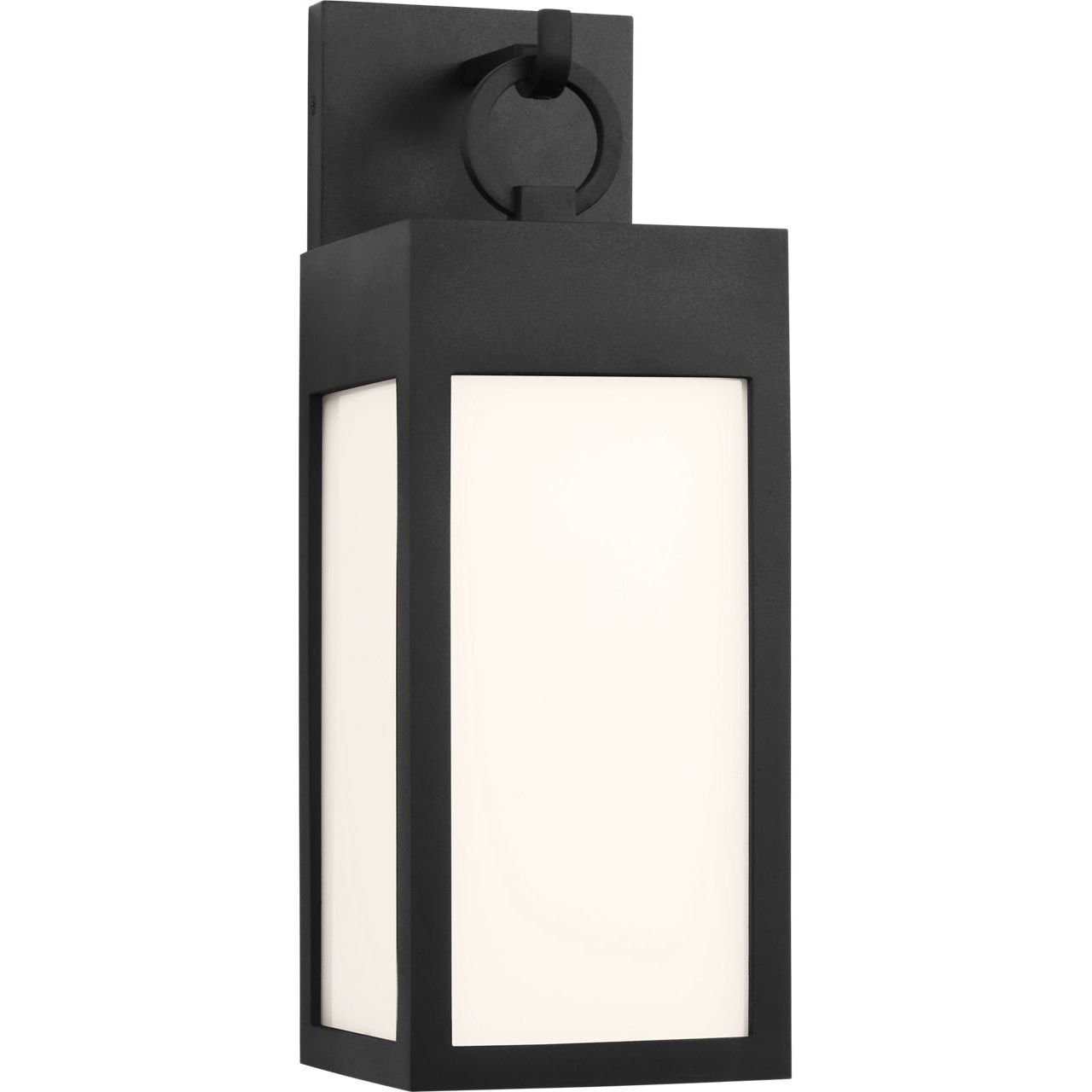 Visual Comfort Studio Collection SLO1371TXB Sesha Outdoor Lantern in Textured Black