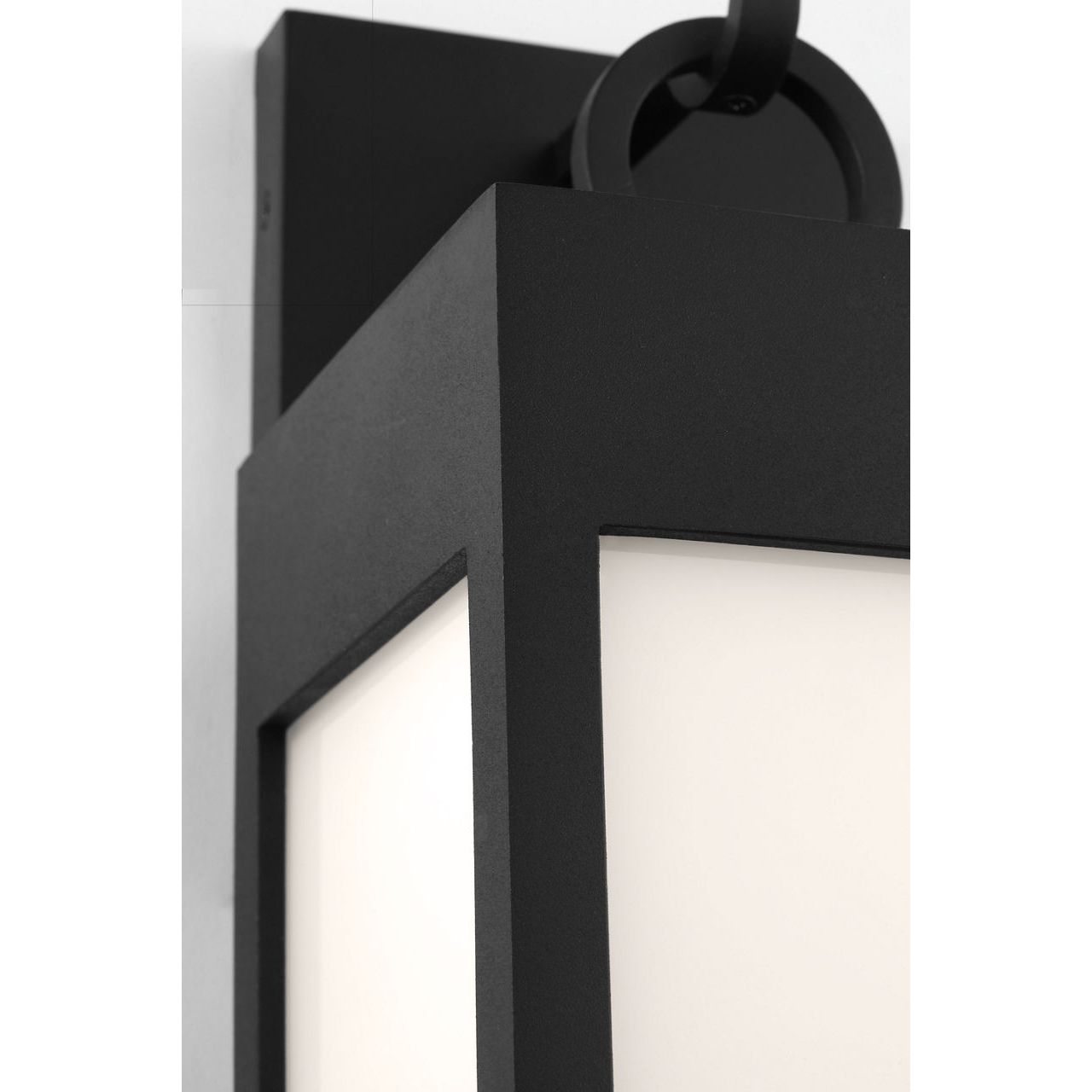 Visual Comfort Studio Collection SLO1371TXB Sesha Outdoor Lantern in Textured Black