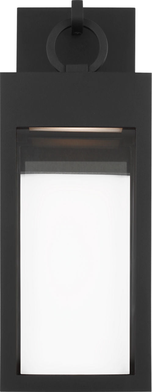 Visual Comfort Studio Collection SLO1371TXB Sesha Outdoor Lantern in Textured Black