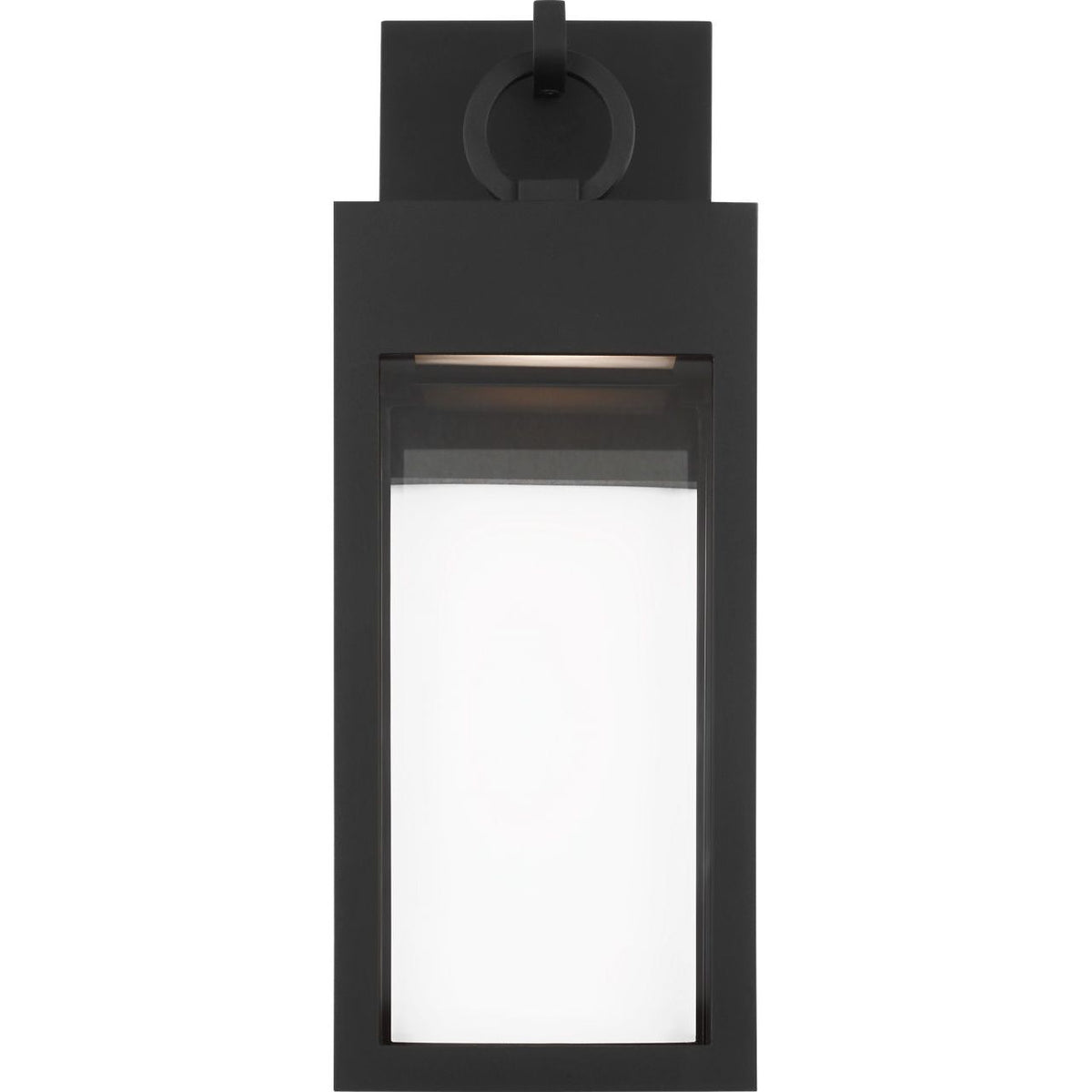 Visual Comfort Studio Collection SLO1371TXB Sesha Outdoor Lantern in Textured Black