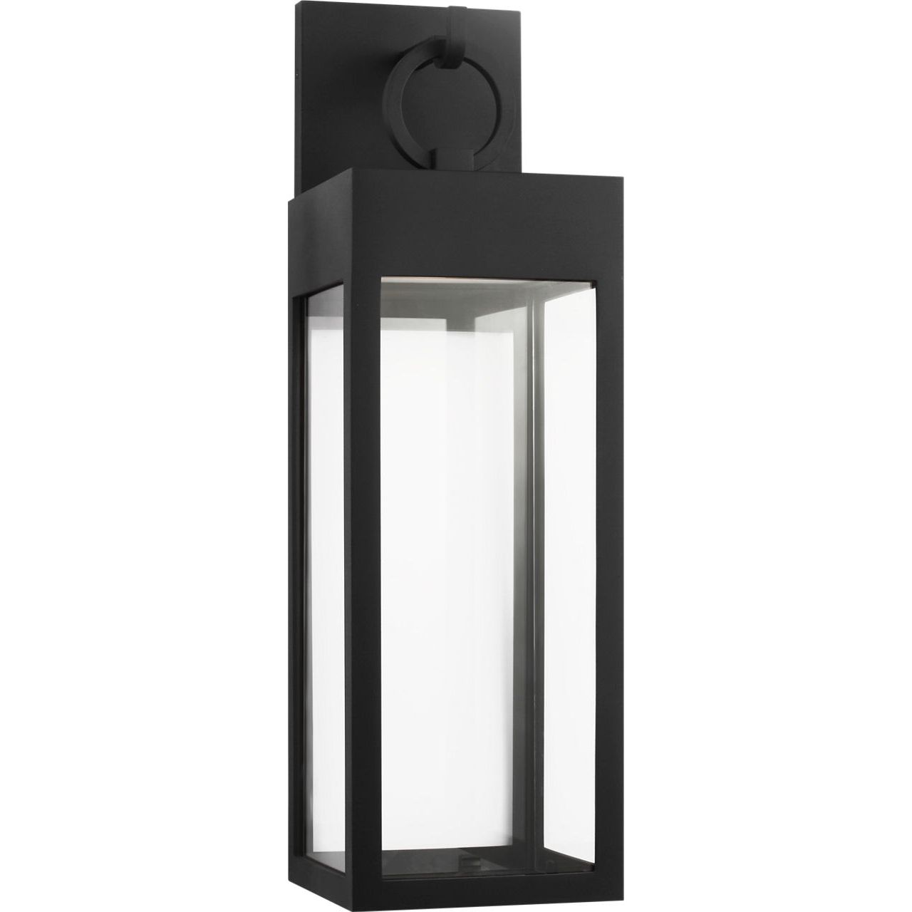 Visual Comfort Studio Collection SLO1391TXB Sesha Outdoor Lantern in Textured Black