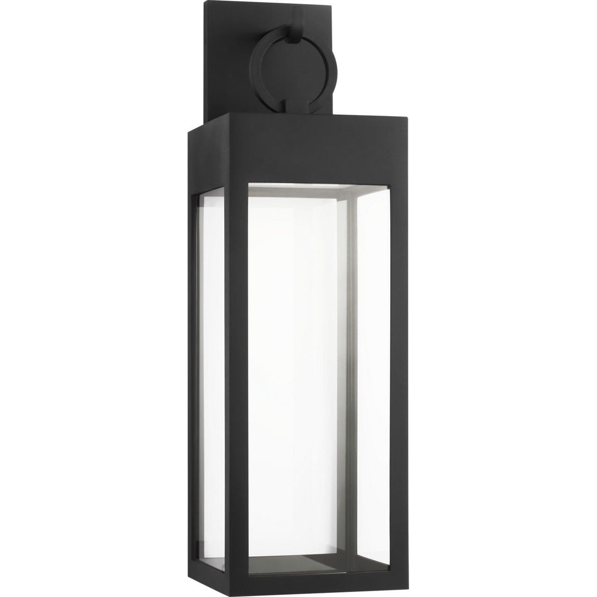 Visual Comfort Studio Collection SLO1401TXB Sesha Outdoor Lantern in Textured Black