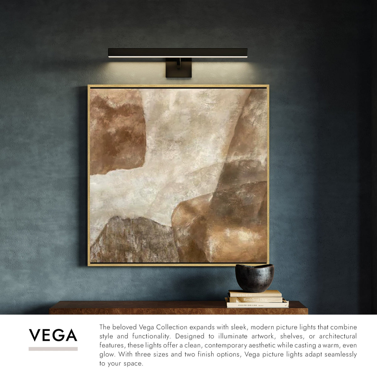 Applique murale LED pour tableau Kuzco Lighting PL10323-BK Vega, noire
