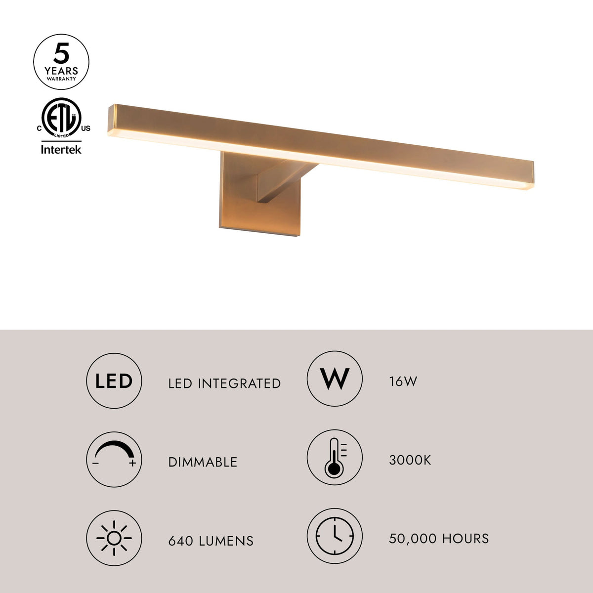 Applique murale LED pour tableau Kuzco Lighting PL10323-BK Vega, noire
