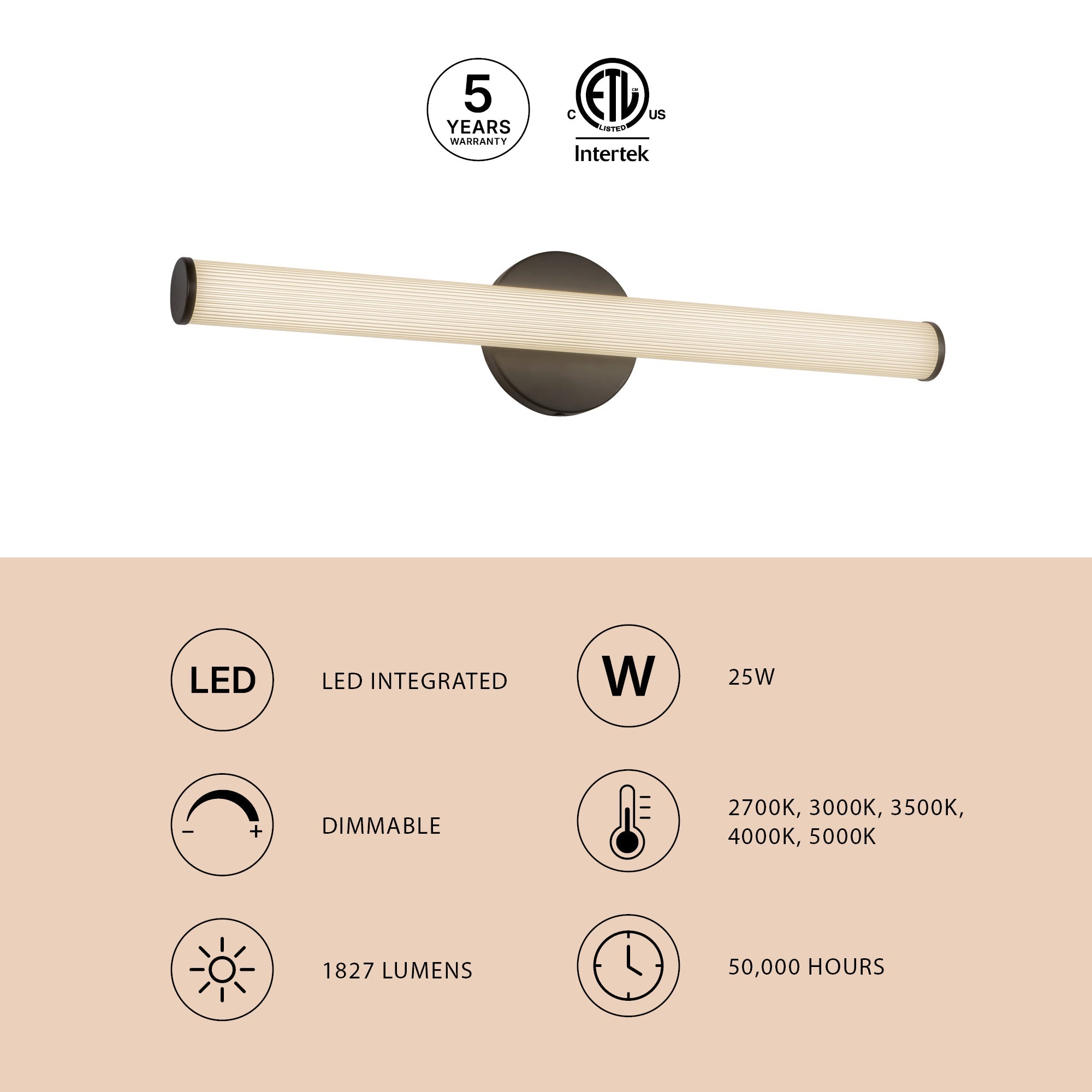 Kuzco Lighting WS24-044 Vire Vanity & Wall Light