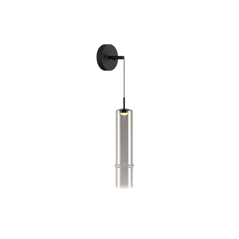 Matteo Lighting C30601MBSM Bambou LED Suspension en noir mat
