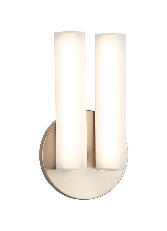 Matteo Lighting W32222CGFR Axis LED Vanity in Champagne Gold