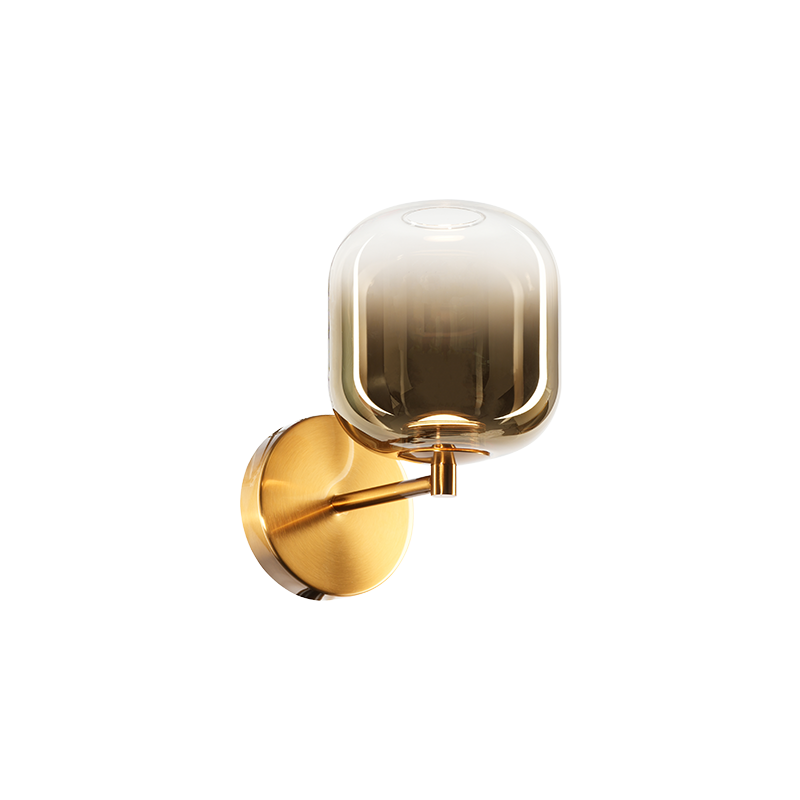 Matteo Lighting W37401AGAG Refrax LED Wall Sconce in Aged Gold Brass