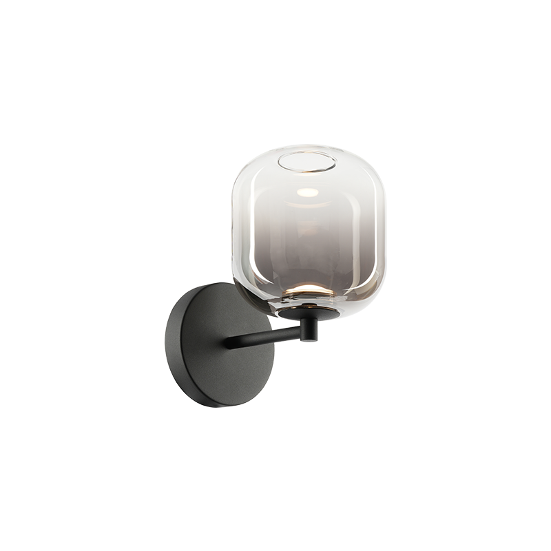Matteo Lighting W37401MBSM Refrax LED Wall Sconce in Matte Black