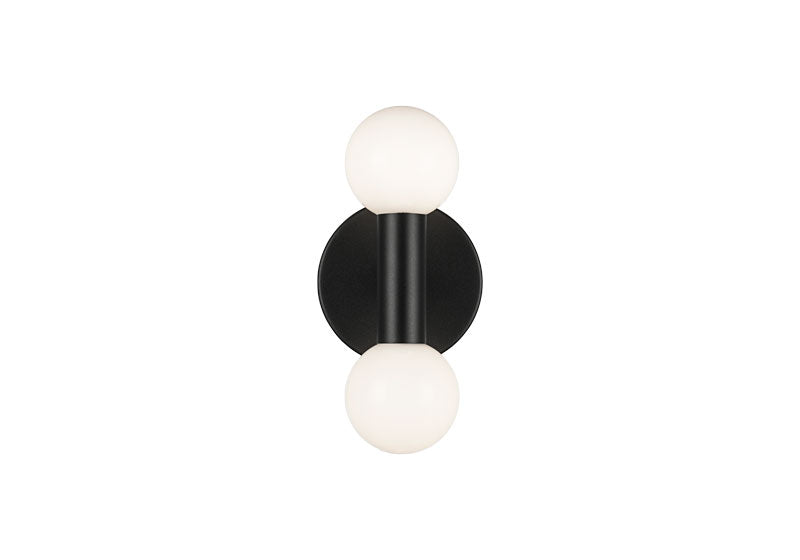 Matteo Lighting W44102MBOP Interstellar LED Wall Sconce in Matte Black