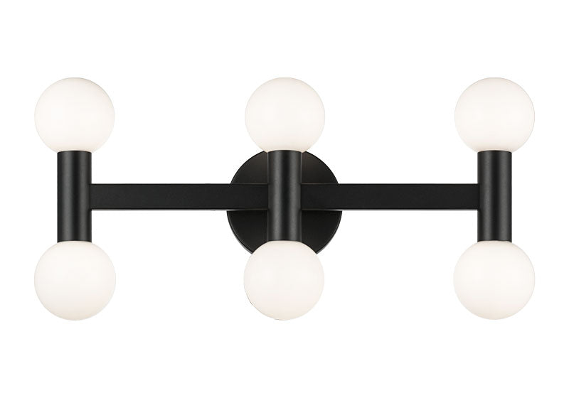Matteo Lighting W44106MBOP Interstellar LED Vanity in Matte Black