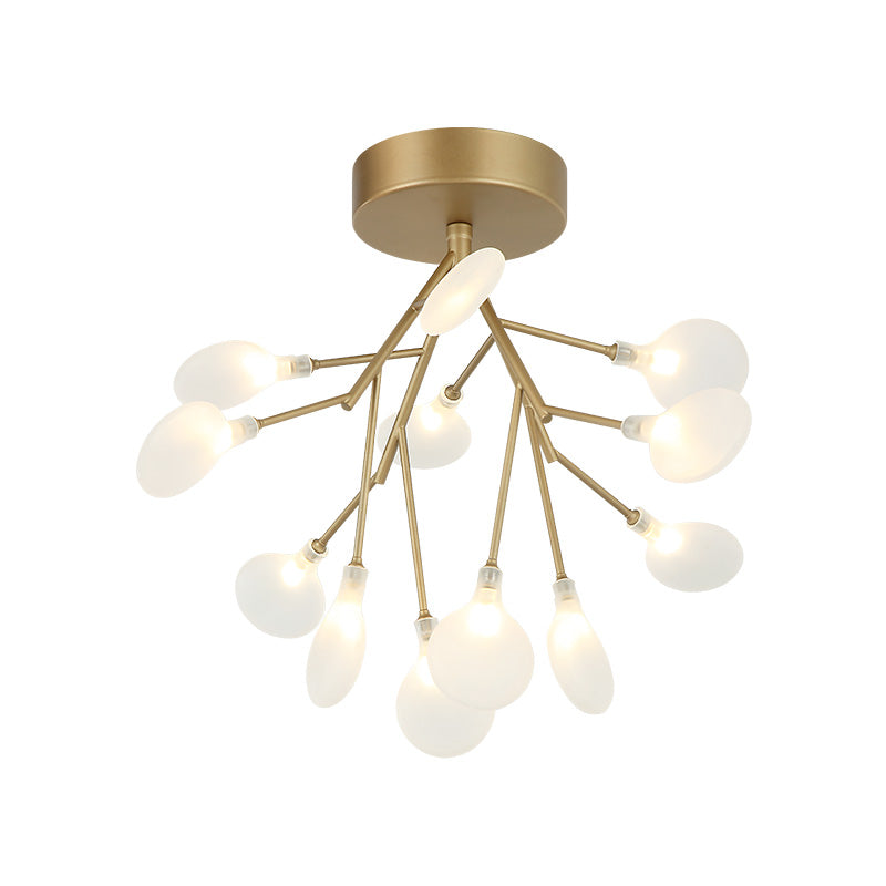 Matteo Canada - X69820GL - 12 Light Ceiling Mount - Hydrangea Bloom - Gold