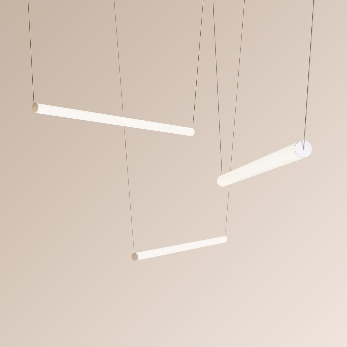 Sonneman 3475.77WS-0-0-3 ans Linea Suspendu en anodisé naturel