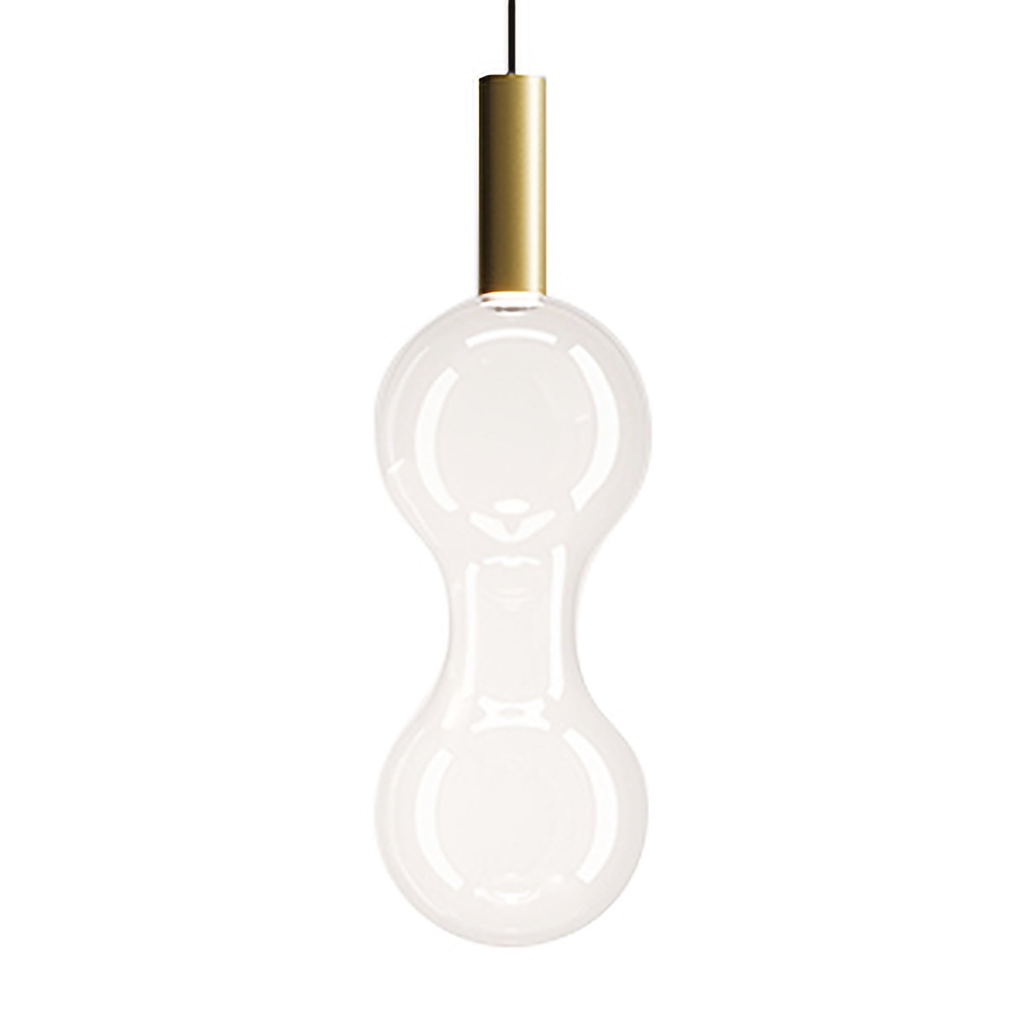 Zafferano America ZL-SFO-GD\/CLR-30 Sfer'Otto Suspension en or transparent 3000 K