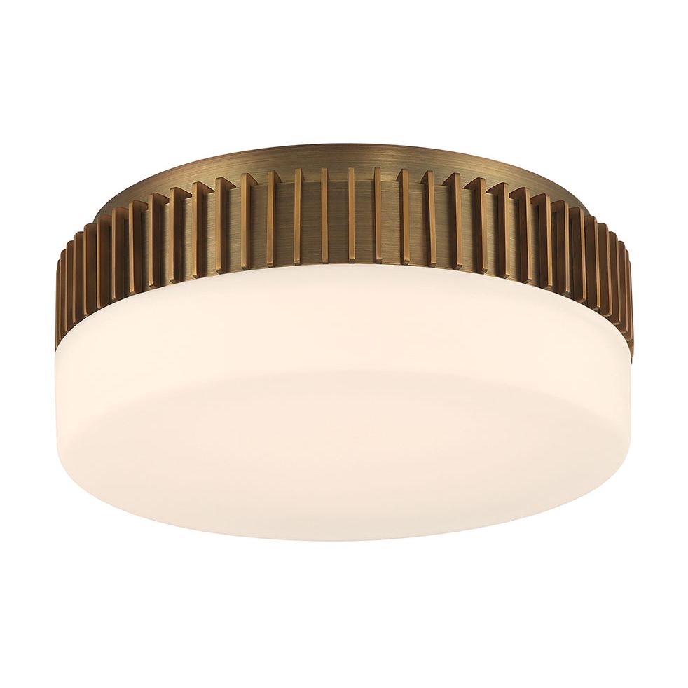Eurofase 49913-019 Purgos LED Flush Mount in Antique Brass