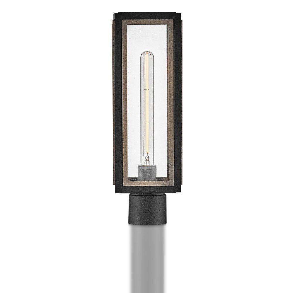 Hinkley Lighting 12981BK Shaw Post Mount Lantern in Black