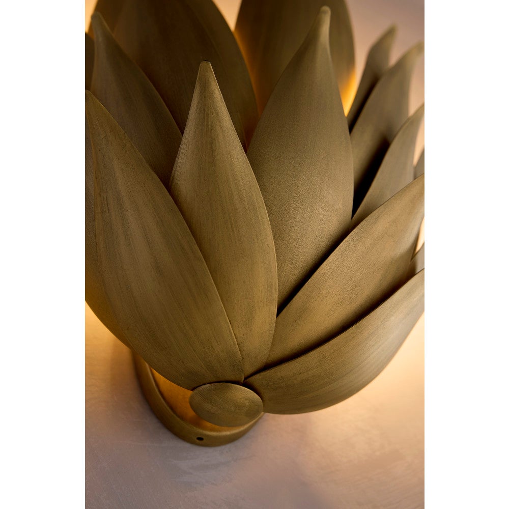 Fredrick Ramond FR30810BNG Agave Botanical Sconce in Burnished Gold
