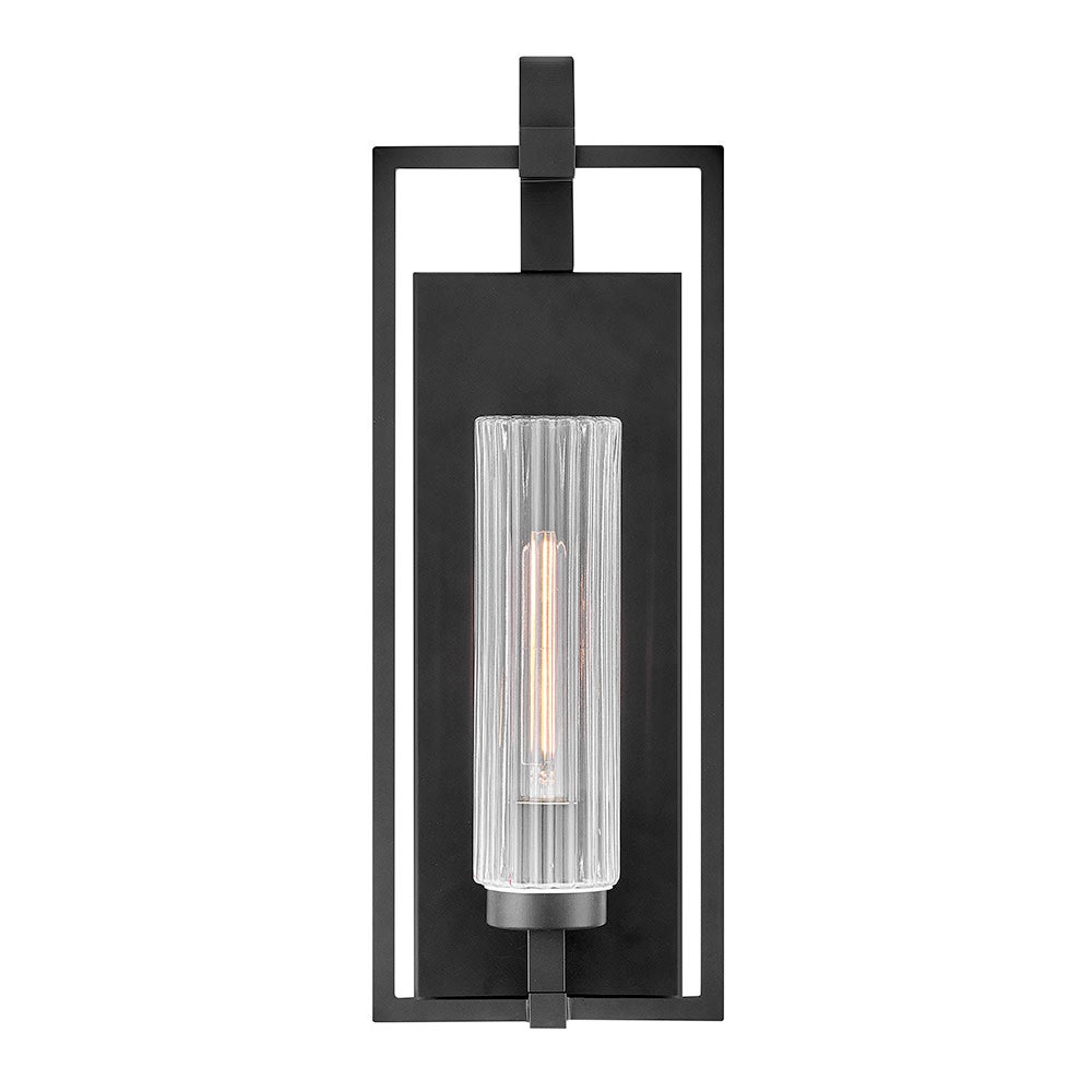 Lark 82104BK Stassi Wall Mount Lantern in Black