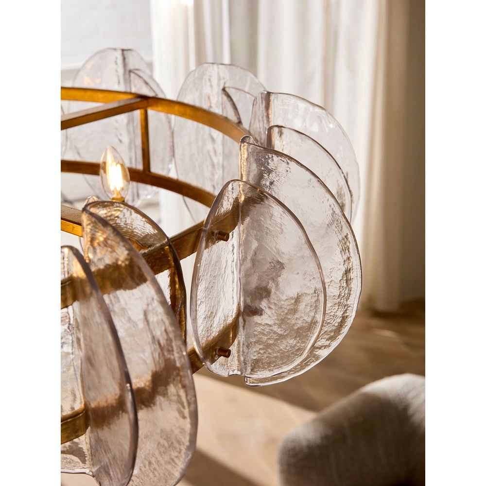 Fredrick Ramond FR41926DA Seraphina Drum Chandelier in Distressed Brass