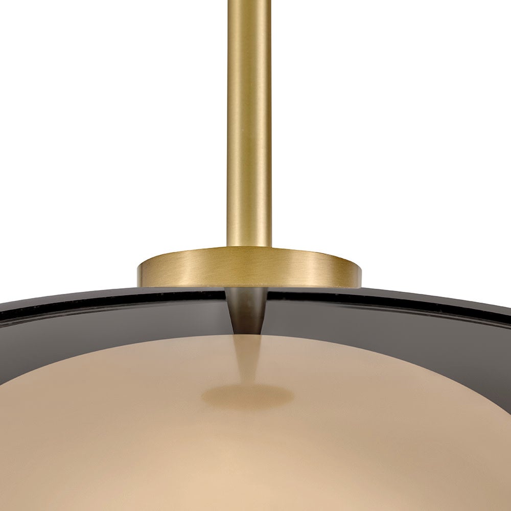 Lark 84447LCB Jace LED Pendant in Lacquered Brass