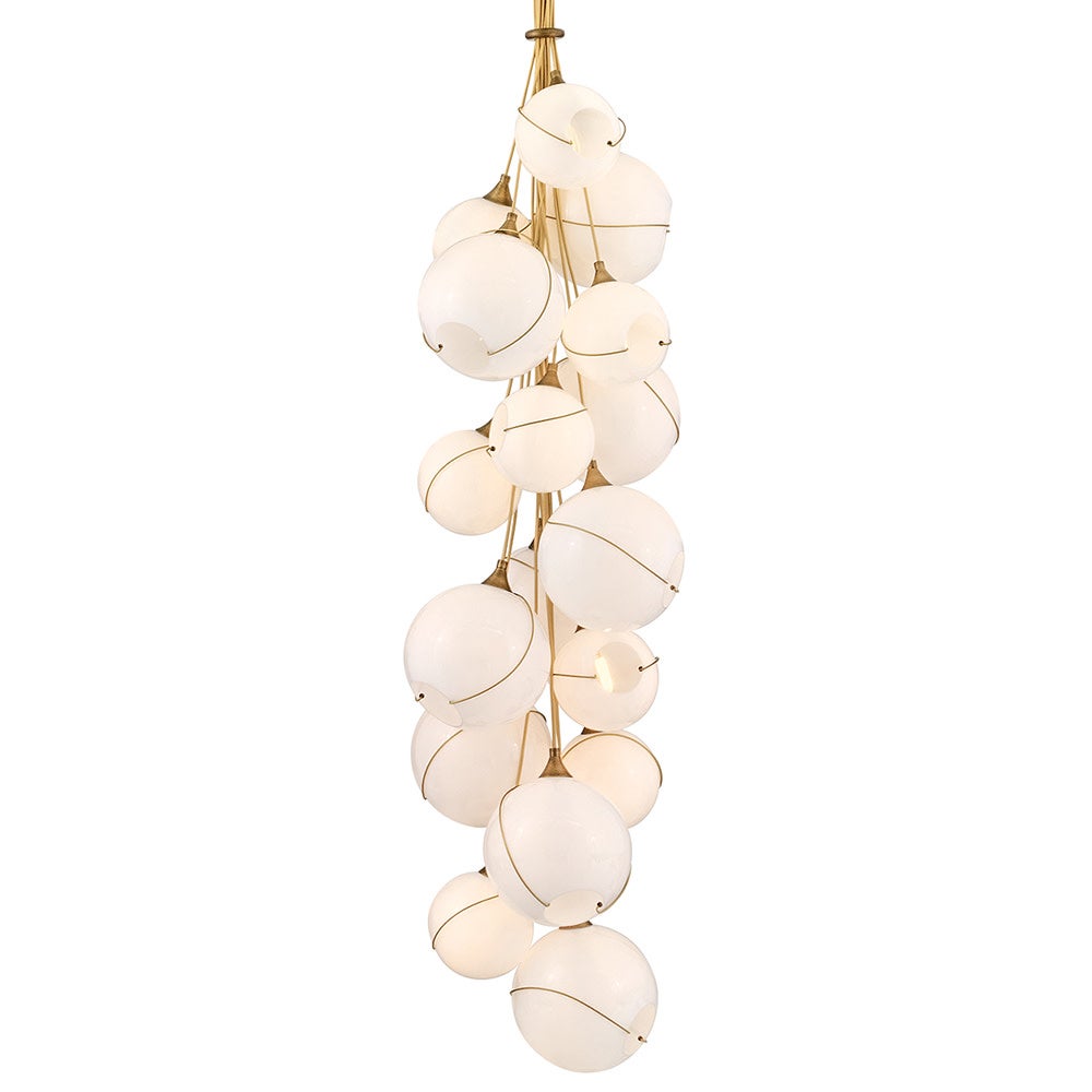 Hinkley Lighting 30309HBR-CO Skye Multi Tier Pendant in Heritage Brass