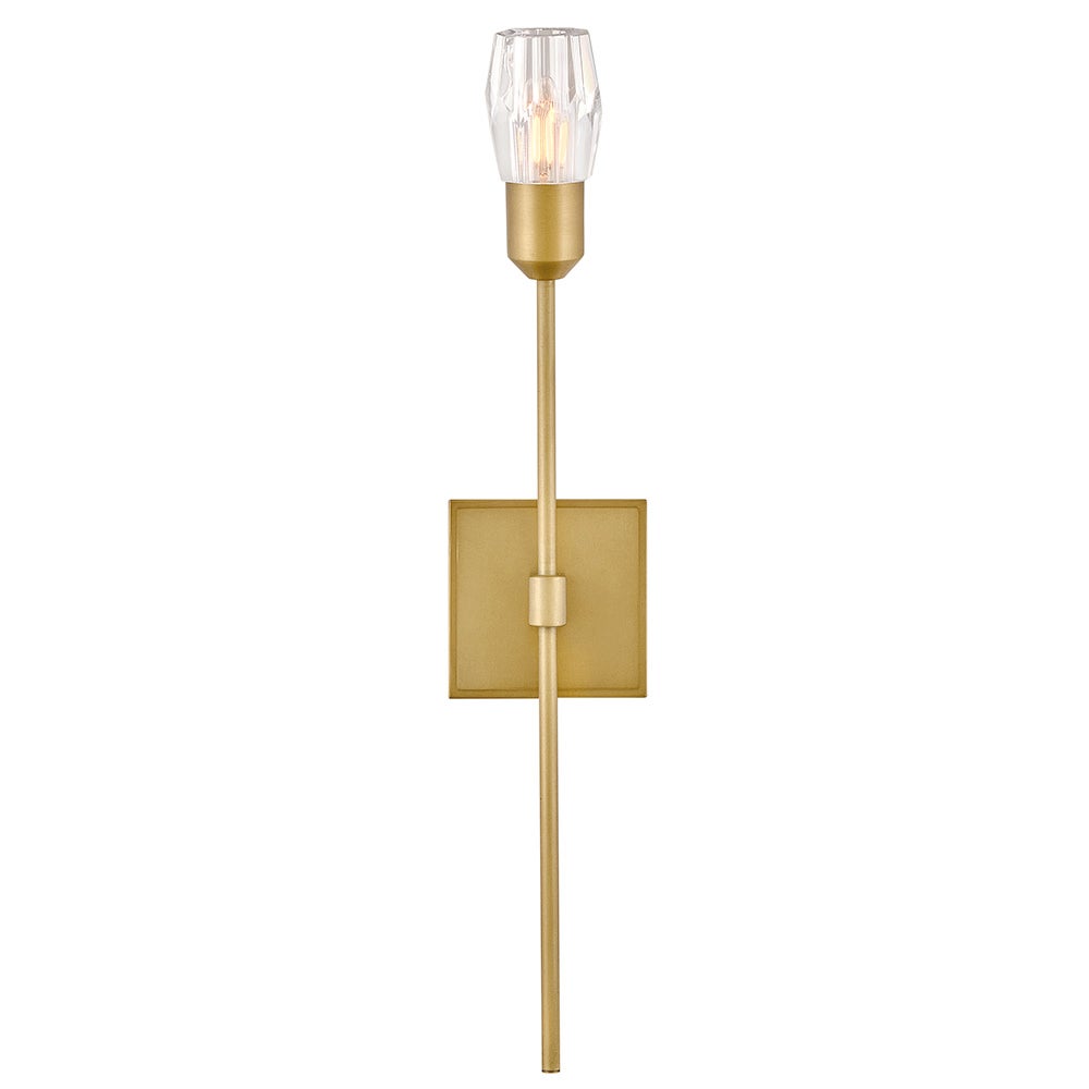 Applique murale Fredrick Ramond FR33320HB Atera Crystal en laiton Heritage