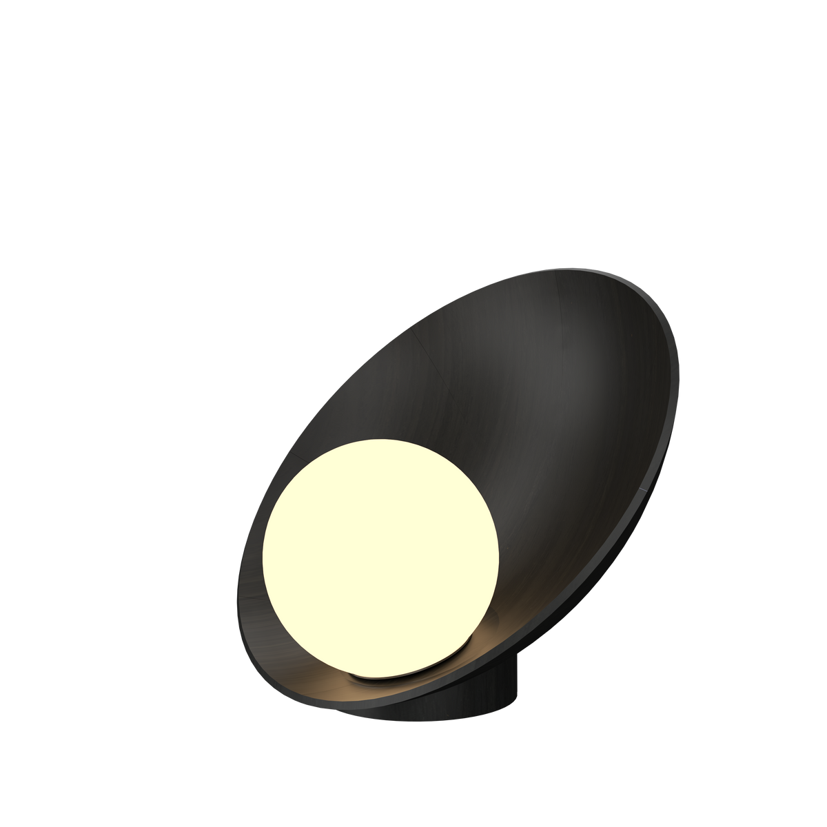 Accord Lighting 7102.44 Oyster Accord Table Lamp in Charcoal