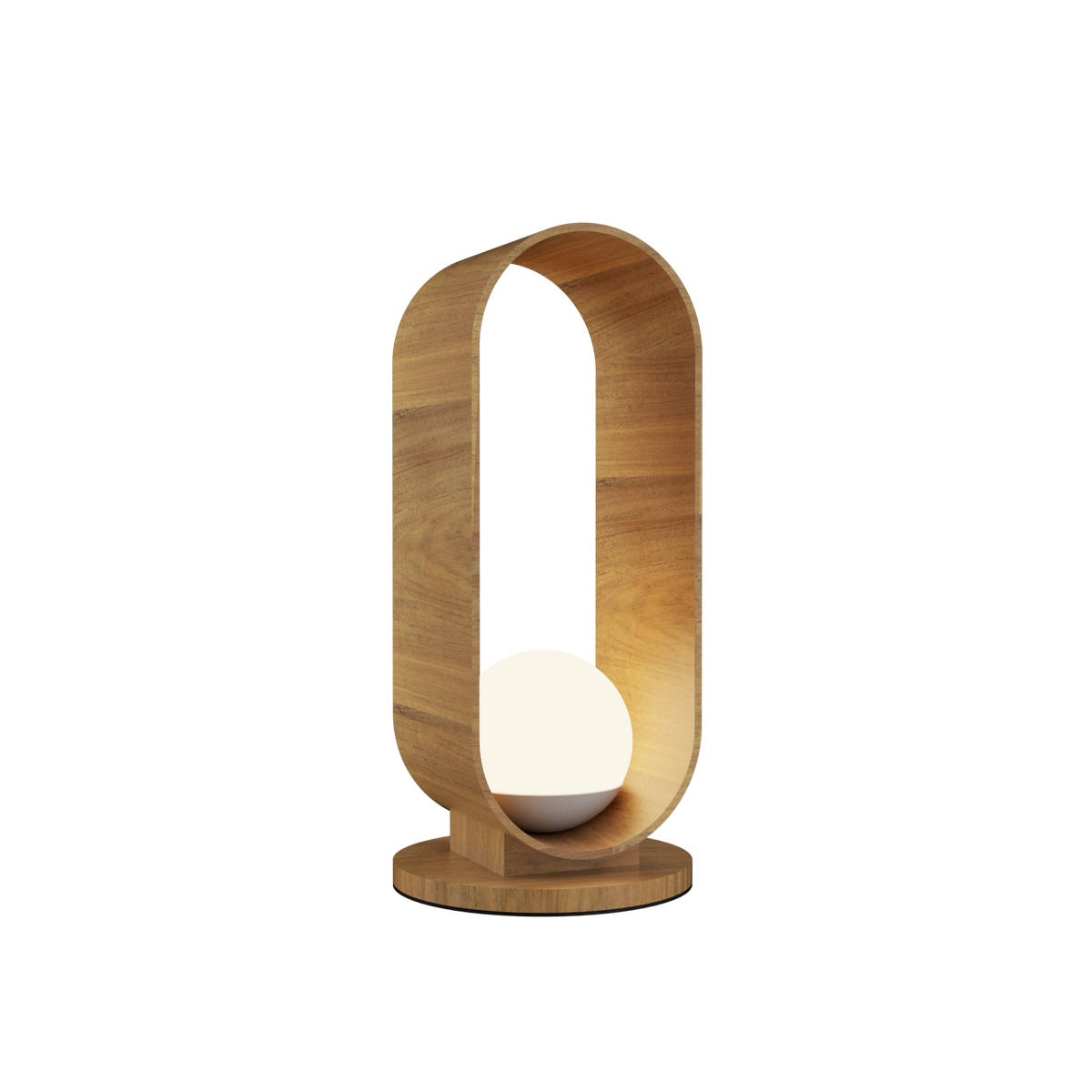 Accord Lighting 7064.09 Sfera Accord Table Lamp in Louro Freijo