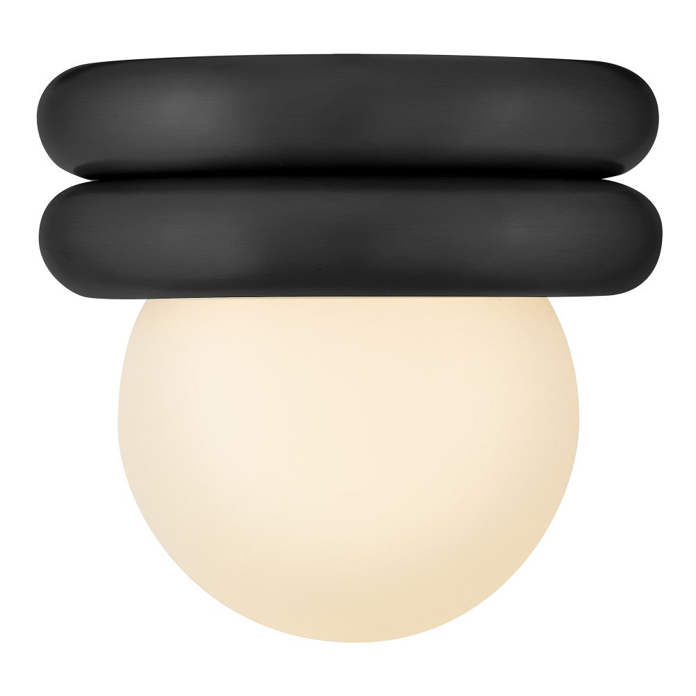 Lark 83291BK Noa Convertible Flush Mount in Black