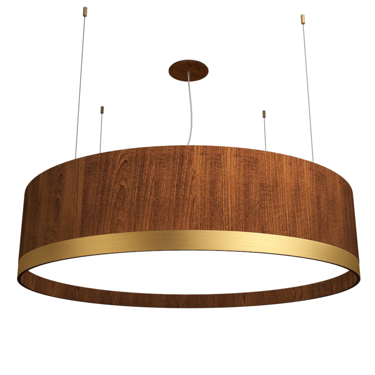 Accord Lighting 1550.06 Cylindrical Accord Pendant in Imbuia