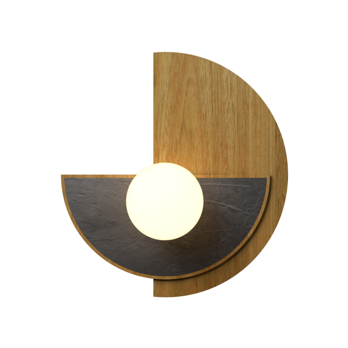 Accord Lighting 4257.09 Petra Accord Wall Lamp in Louro Freijo