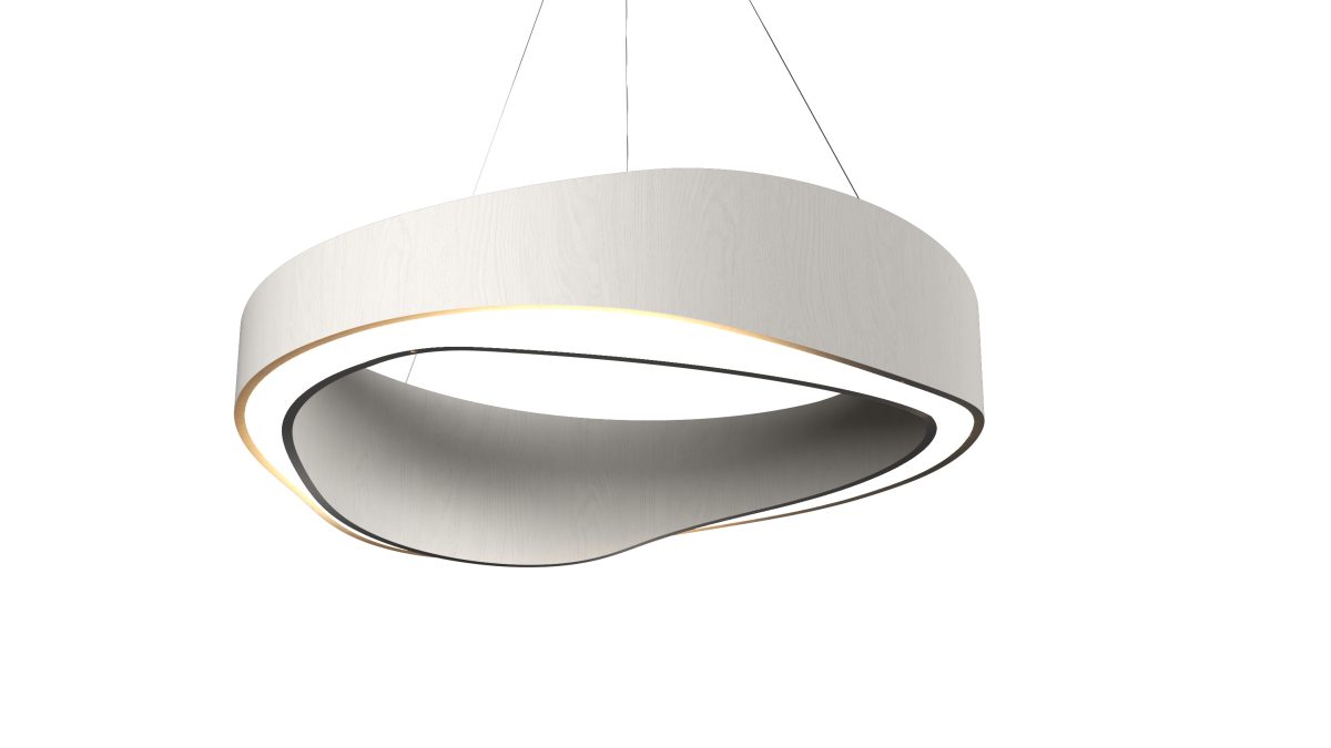 Accord Lighting 1467LED.47 Horizon Accord Suspension en blanc biologique