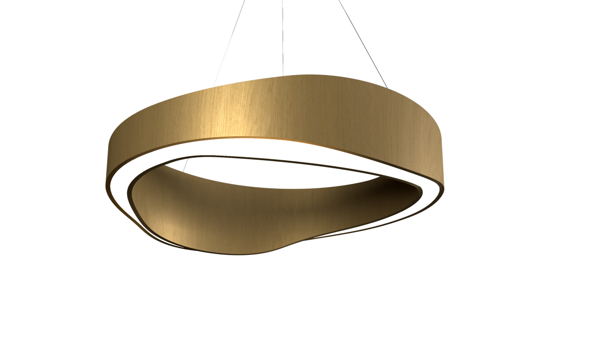 Accord Lighting 1467LED.49 Horizon Accord Suspension en or biologique