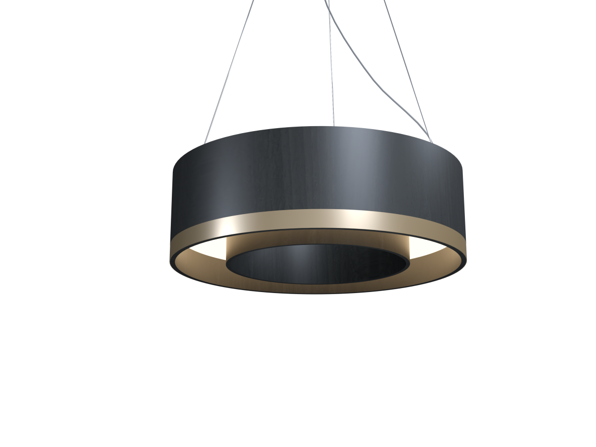 Accord Lighting 1558LED.44 Cylindrical Accord Pendant in Charcoal