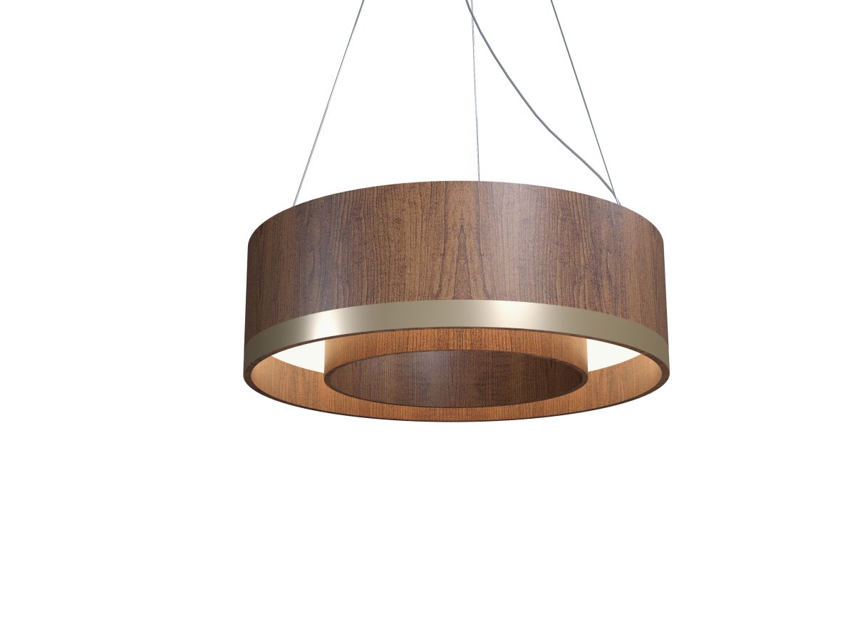 Accord Lighting 1558LED.06 Cylindrical Accord Pendant in Imbuia