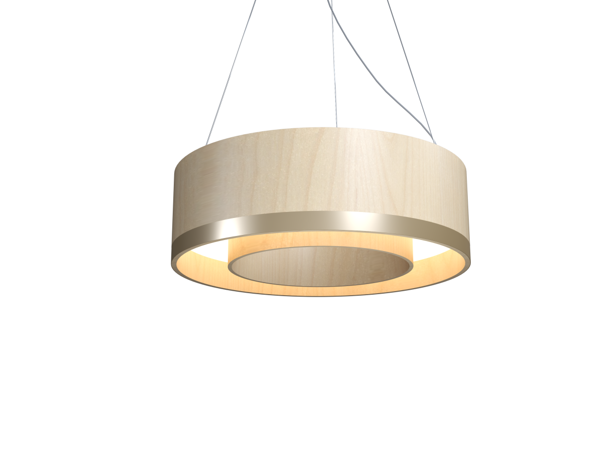 Accord Lighting 1558LED.34 Cylindrical Accord Pendant in Maple