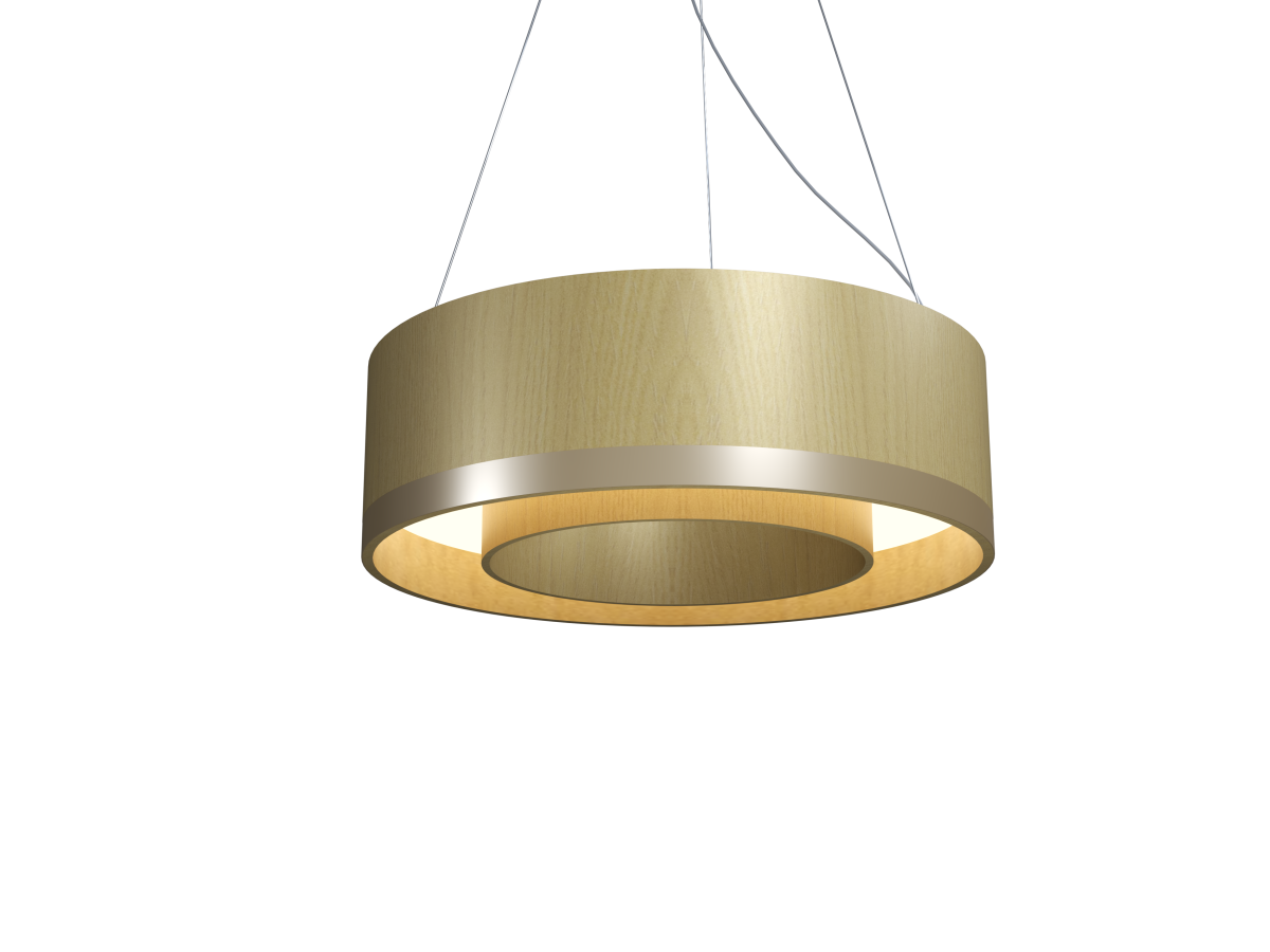 Accord Lighting 1558LED.49 Cylindrical Accord Pendant in Organic Gold