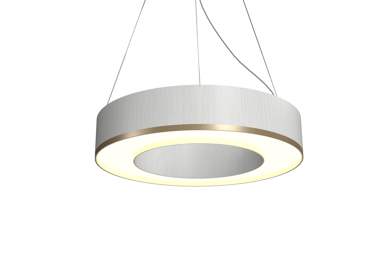 Accord Lighting 1566LED.47 Cylindrical Accord Pendant in Organic White