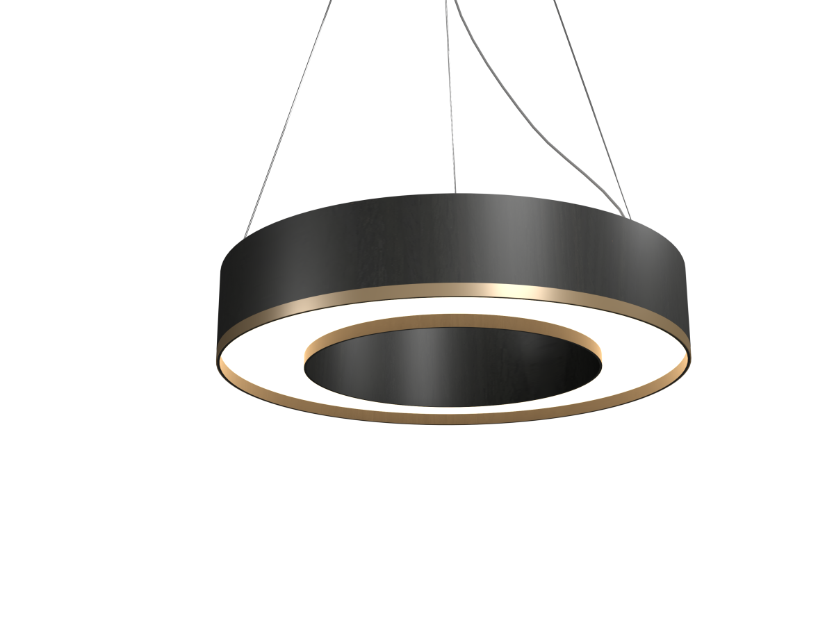 Accord Lighting 1566LED.44 Cylindrical Accord Pendant in Charcoal