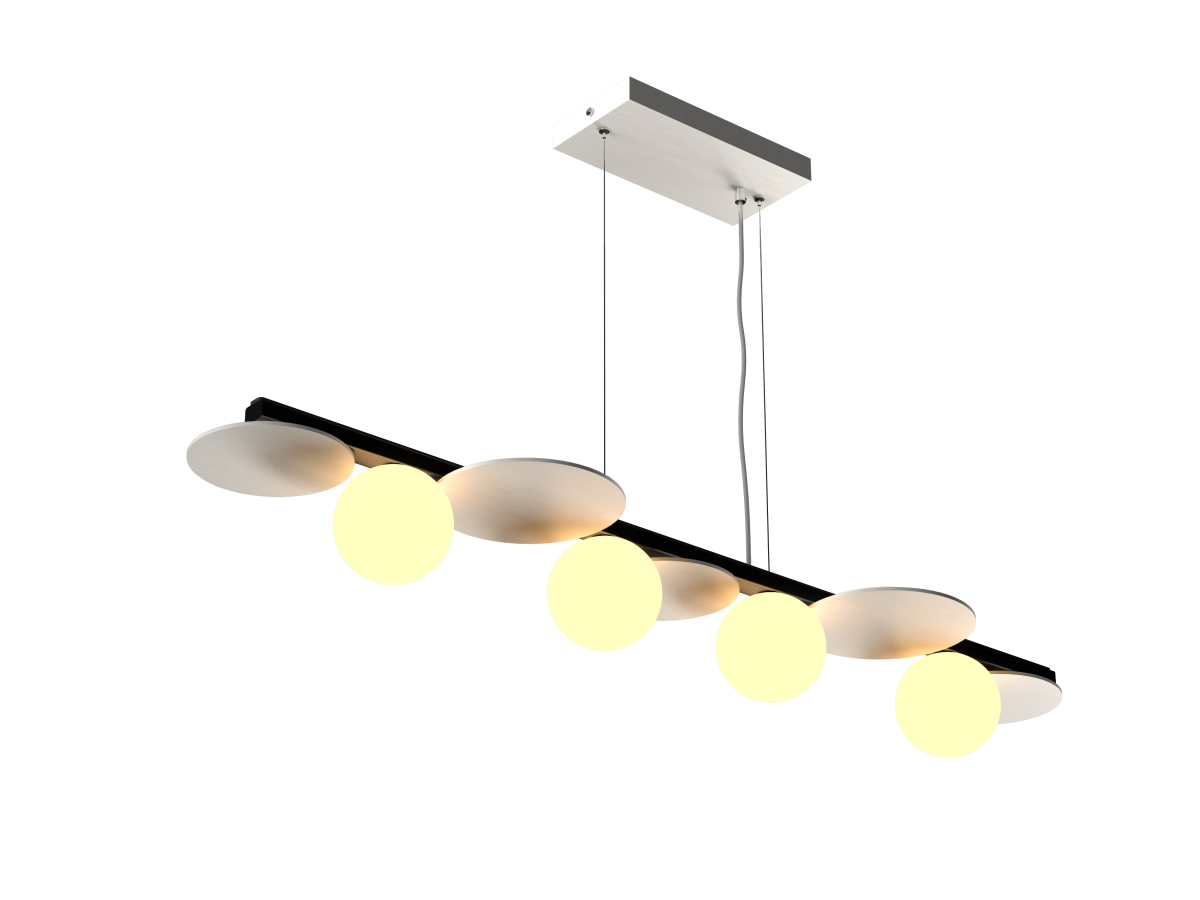 Accord Lighting 1577.47 Luna Accord Pendant in Organic White