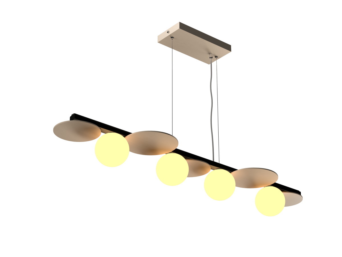 Accord Lighting 1577.48 Luna Accord Pendant in Organic Cappuccino