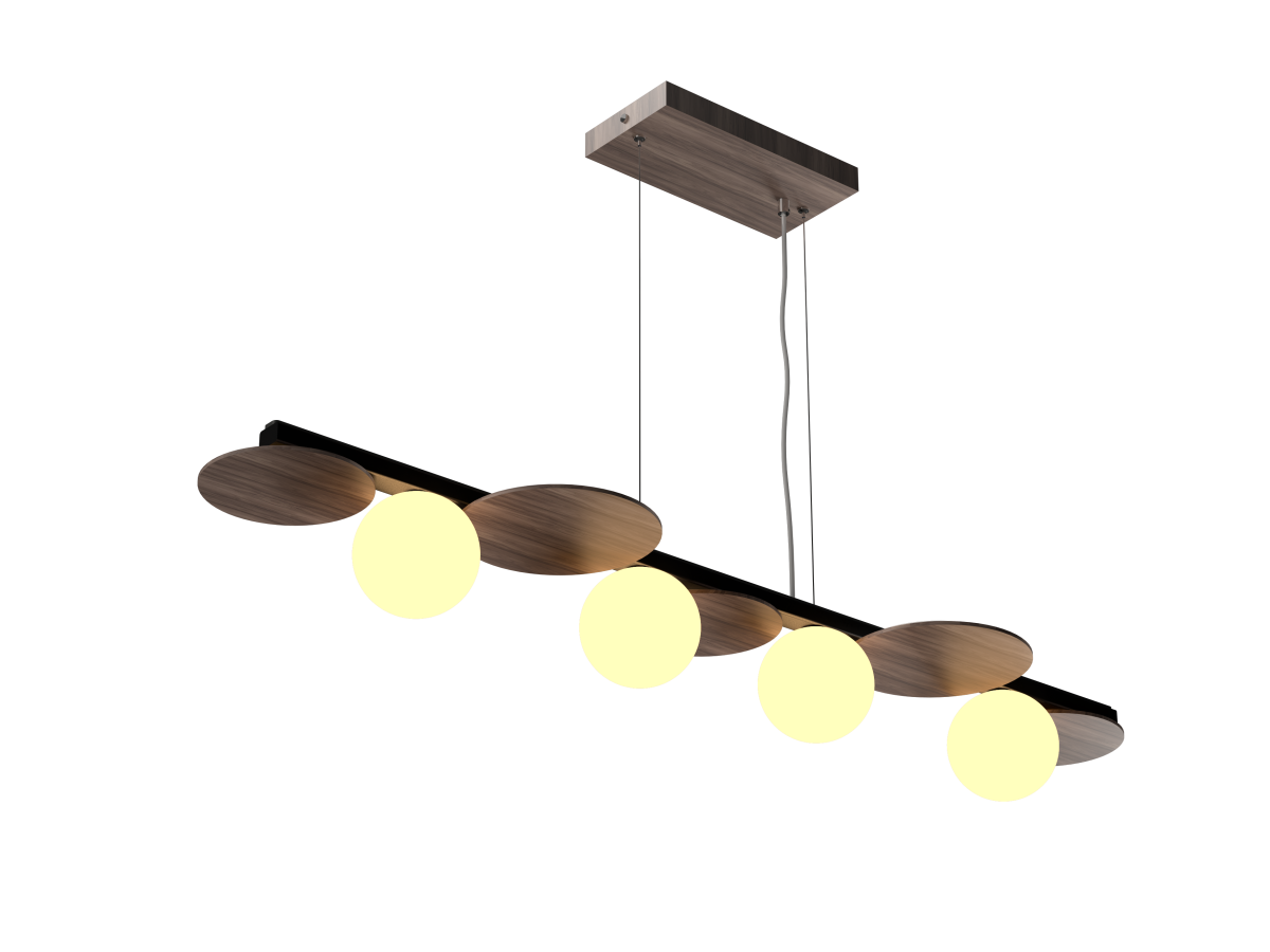 Accord Lighting 1577.18 Luna Accord Pendant in American Walnut