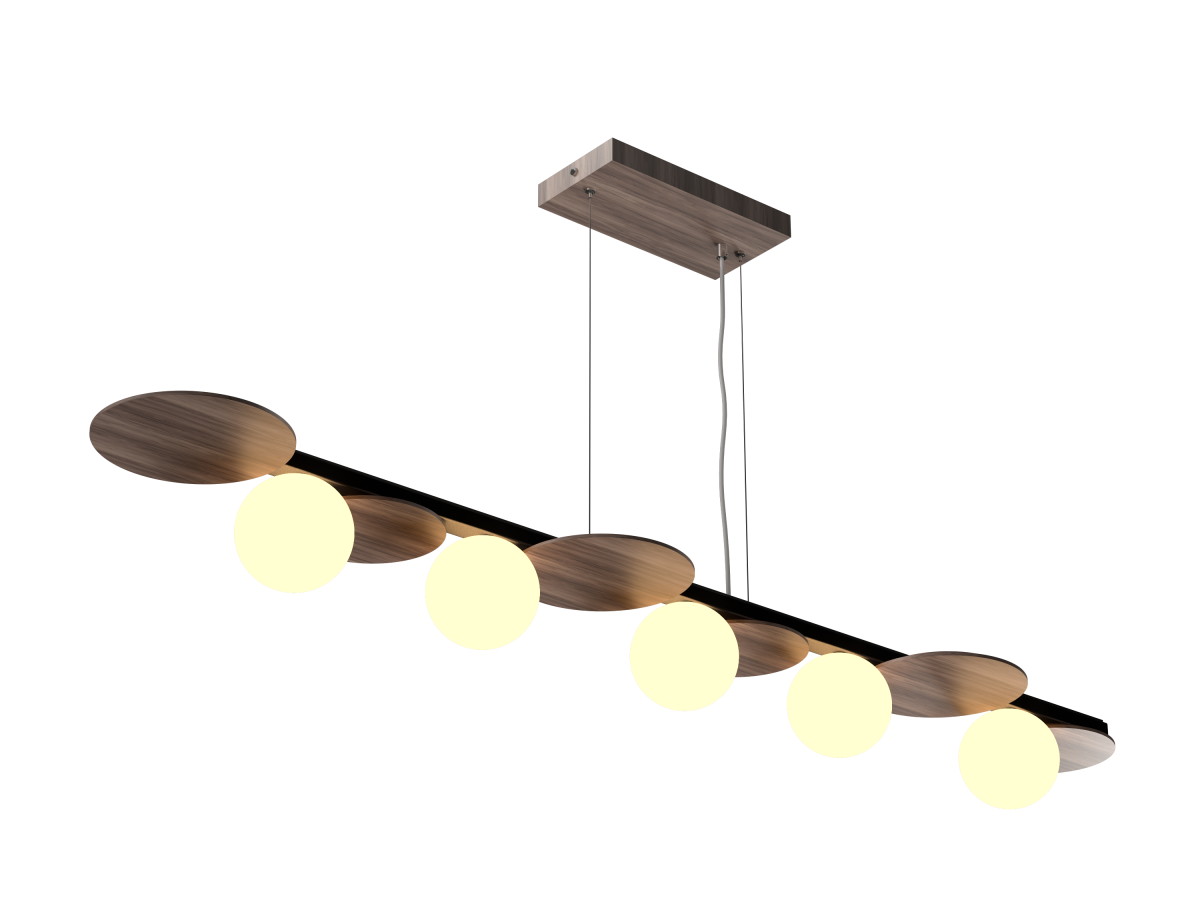 Accord Lighting 1578.18 Luna Accord Pendant in American Walnut