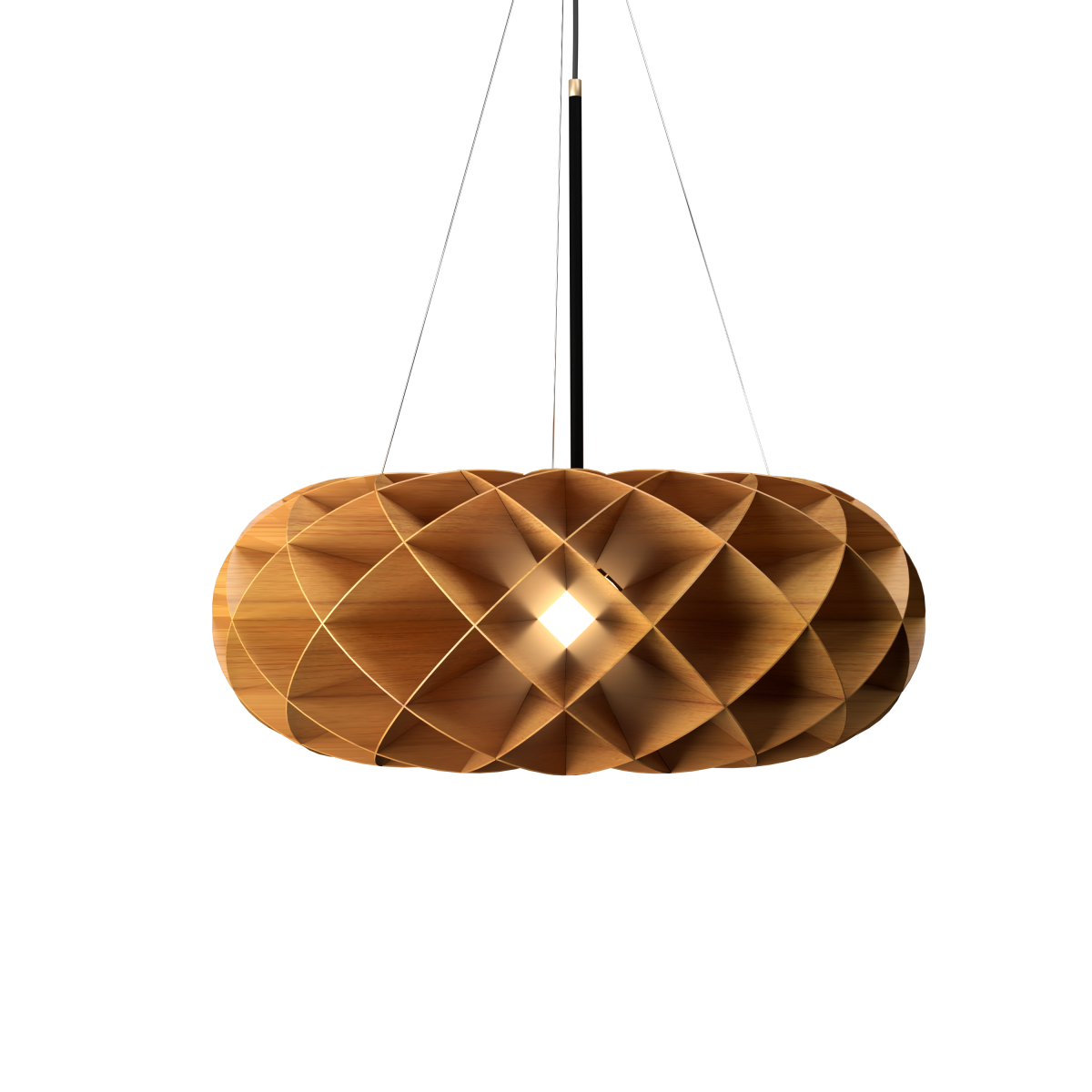 Accord Lighting 1581.12 Hive Accord Pendant in Teak