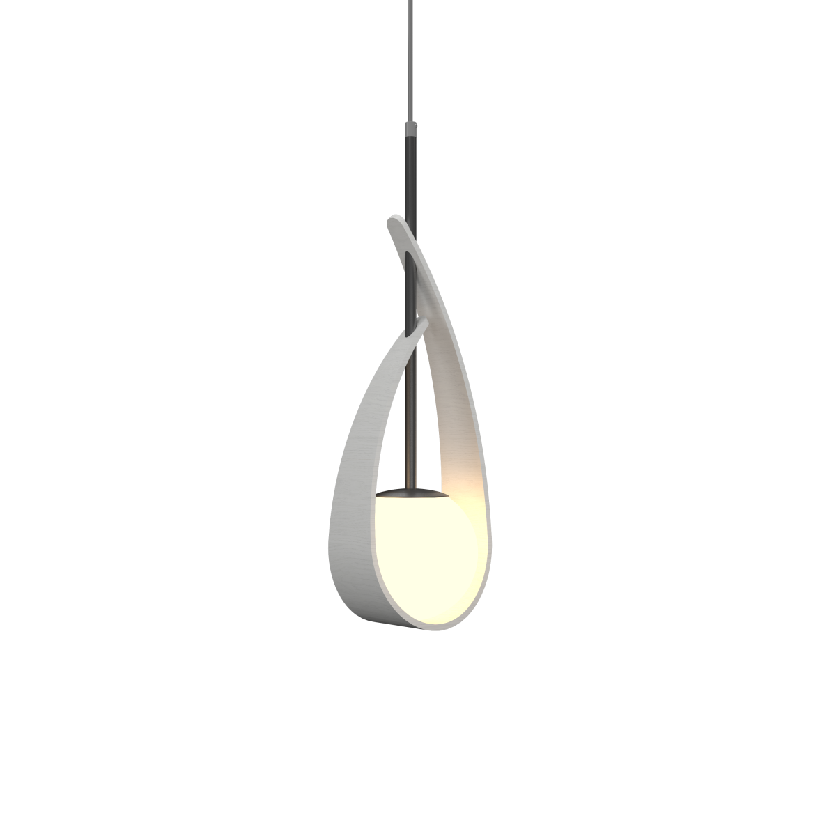 Accord Lighting 1583.47 Oyster Accord Suspension en blanc biologique