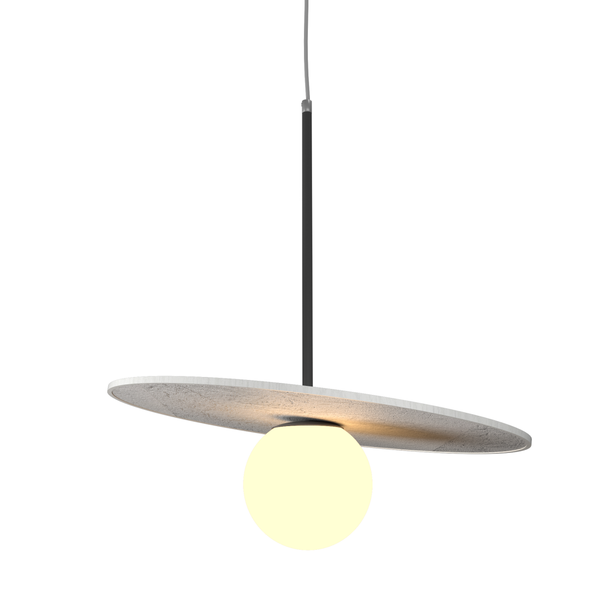 Accord Lighting 1594.47 Orbit Accord Pendant in Organic White