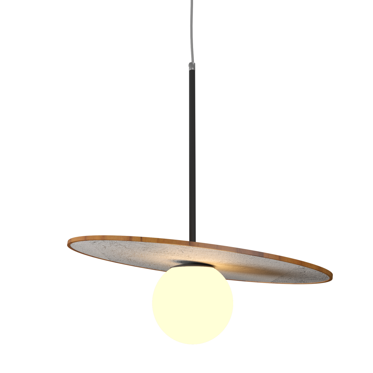 Accord Lighting 1594.12 Orbit Accord Pendant in Teak