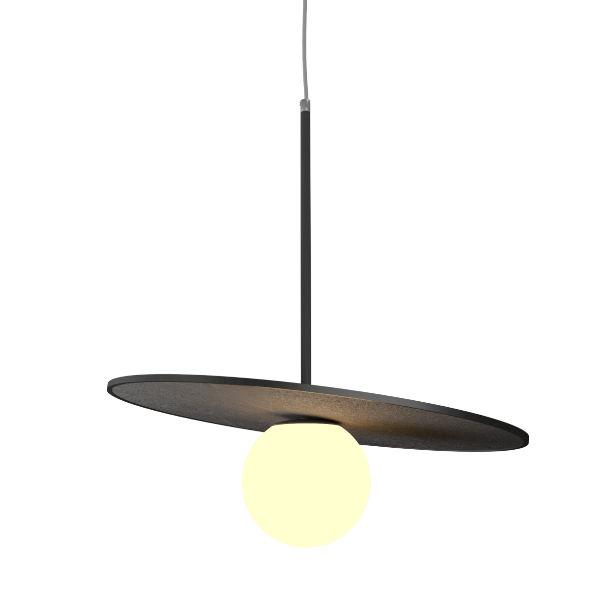 Accord Lighting 1607.44 Orbit Accord Pendant in Charcoal