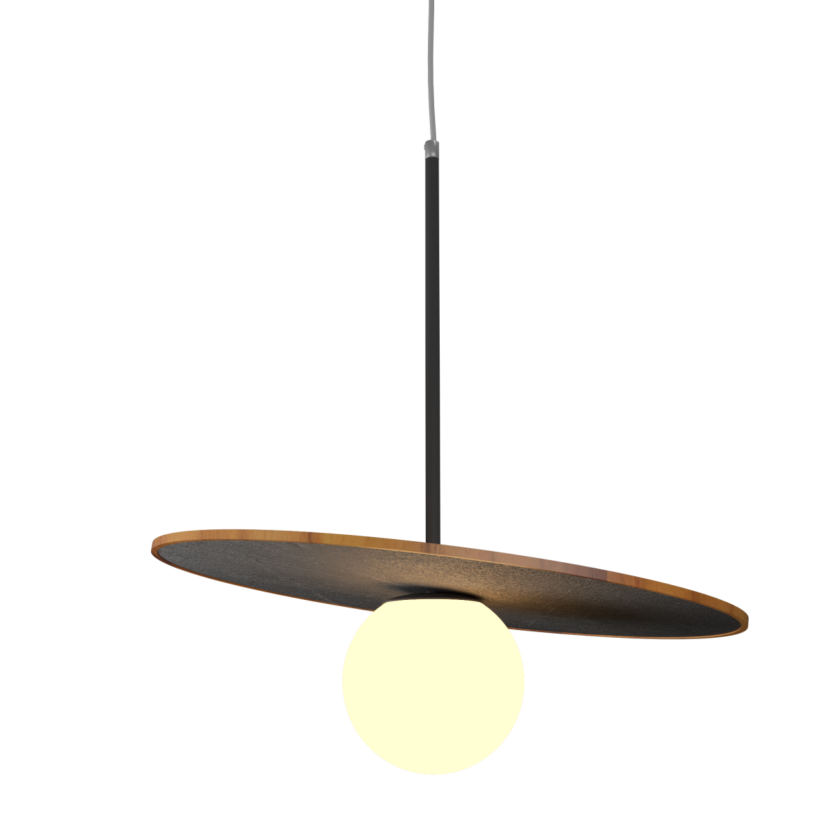 Accord Lighting 1607.12 Orbit Accord Pendant in Teak